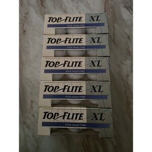 Top Flite XL Tour Trajectory Golf Balls - Five (5) 3-Ball Sleeves